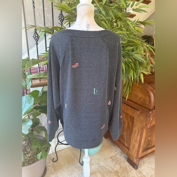 Lou and Grey ladies XXL petite crewneck sweatshirt NWT SUPER SOFT grayish black - Picture 8 of 14